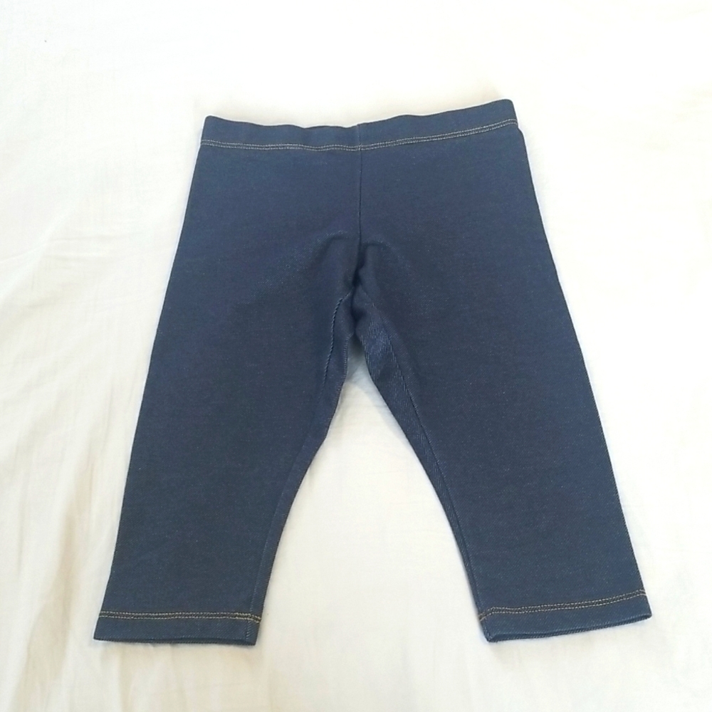Wonder Nation Girls 6/6x Faux denim capris